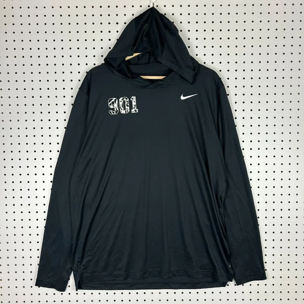 Nike 1 Cent Memphis Tiger Hoodie Large 901 Basketball Team Issued Penny Hardaway